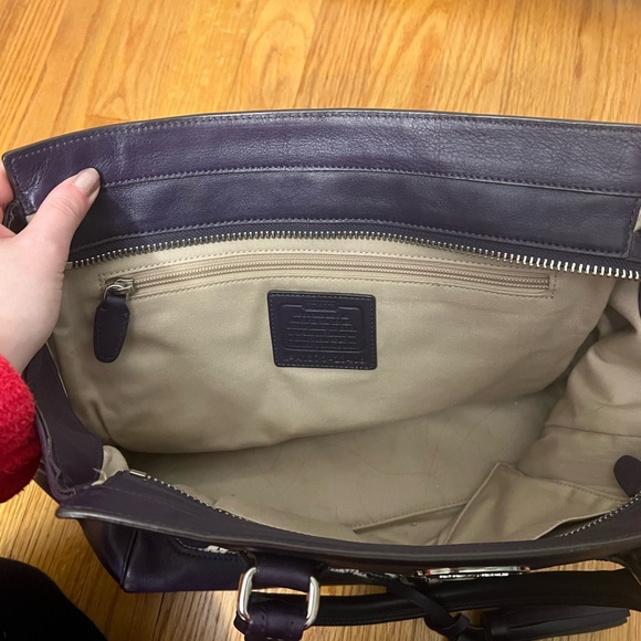 Authentic Coach Purple and Zebra Print Bag 💜 - Picture 2 of 8